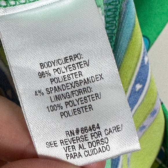 Studio One New York Green‎ Midi Dress Size 6 Stretch Boho Print 3/4 Length Boho - Picture 5 of 11